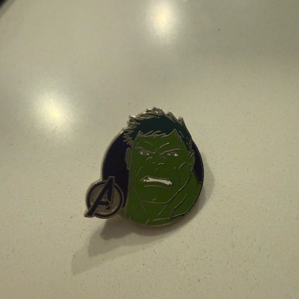 MARBLE Green and Silver Kids Pin